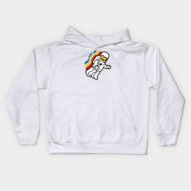 Floating Spaceman Kids Hoodie by GrantMcDougall